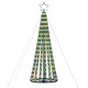  Arbre de Noël lumineux conique 275 LED colorées 180 cm 