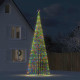  Arbre de Noël lumineux conique 1544 LED colorées 500 cm