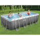 Ensemble de piscine power steel rectangulaire 488x244x122 cm