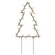  Décoration lumineuse arbre de Noël piquets 3 pcs 50 LED 30 cm 