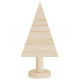  Arbres de Noël en bois pour décoration 2 pcs 30 cm pin massif 