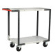 Servante FLATPACK™ 2 plateaux mélaminé 850 x 500 mm roues CC 250 kg - 884721112