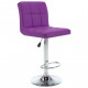 Tabourets de bar 2 pcs similicuir - Couleur au choix Violet