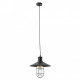 Suspension noire marina 1 ampoule