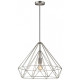 Suspension nickel satiné telford 1 lumières