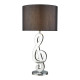 Lampe clef, chrome, avec abat-jour