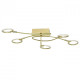 Plafonnier doré techno 5 ampoules 27.5 cm