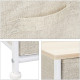 Commode meuble de rangement étagère avec tiroirs tissu beige - Dimensions au choix 