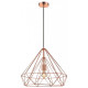 Suspension cuivre telford 1 lumières