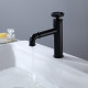 Robinet mitigeur lavabo salle de bain style rétro - noir