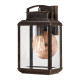 Applique byron, bronze et verre, moyenne