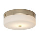 Plafonnier tamar, 23.5 cm, or poli, verre opale, led, ip44