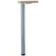Pied de table extensible MANART - 710 à 1100 mm - Ø 60 mm - acier satiné - 20SATINE