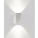 Applique murale led b18 6w ip44 blanc - couleur eclairage au choix