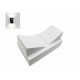 Applique murale led b44 2x 3w ip44 blanc - couleur eclairage : blanc neutre 4000k - 5500k