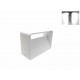 Applique murale led b46 5w ip44 blanc - couleur eclairage au choix