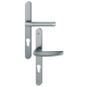 Ensemble de porte plaque étroite Atlanta HOPPE - SRR aspect inox F9 - clé i - 113KH/300LMSGL/1530 - ép.68/77 - 3304481