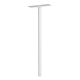 Pied pour boites aux lettres decayeux acier blanc h.1110mm ø45mm - 139281 