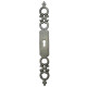 Entrée mixte 344 BROS 185mm - zamack vieil argent - 344-Z-18