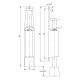 Cale porte 180 mm Noir SEVAX poids max. 40kg - 660249 