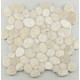 Mosaïque pierre naturelle pebble - 30x30x1cm - Couleur au choix
