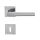 Paire bequille/rosace plate autocollante carree cle l 7mm/35-45mm amsterdam inox f69 3478448
