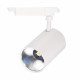 Spot led sur rail 30w 80 binaire monophasé blanc - couleur eclairage au choix