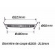 Downlight spot led smd rond 30w ø227mm - couleur eclairage au choix 