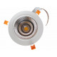 Downlight spot encastrable led rond orientable 18w 80 - couleur eclairage au choix