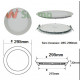 Downlight dalle led extra plate ronde blanc 24w - couleur eclairage : blanc chaud 2300k - 3500k 