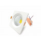Downlight spot led cob carré 20w 130mm - couleur eclairage au choix