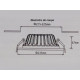 Downlight spot led cob carré 40w 235mm - couleur eclairage au choix 