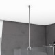 Barre de fixation plafond pour douche à l'italienne - freedom 2 roof - barre de fixation plafond 60cm recoupable