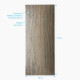 Panneau mural de douche finition pierre en composite pierre de mica et résine - 90 x 210 cm - stone'it wood stone 90 Aurlane - FAC336 