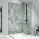 Panneau mural de douche en composite - feuille de pierre et ciment - 90 x 210 cm - ice green 90