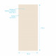 Panneau mural de douche ivoire en aluminium - 90 x 210 cm - wall'it ivoire 90 Aurlane - FAC704 