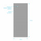 Panneau mural de douche silver en aluminium - 90 x 210 cm - wall'it silver 90 Aurlane - FAC706 