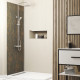 Panneau mural pour salle de bains - finition pierre naturel venus - 90x210 cm - stone'it Aurlane - FAC801