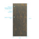 Panneau mural pour salle de bains - finition pierre naturel venus - 90x210 cm - stone'it Aurlane - FAC801 