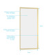 Paroi de retour 80x200cm - profilés or doré brossé - verre trempé 6mm - goldy crush Aurlane - FAC959 
