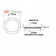 Downlight dalle led extra plate ronde alu 12w - couleur eclairage : blanc neutre 4000k - 5500k 