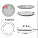 Downlight dalle led extra plate ronde blanc 18w - couleur eclairage au choix 