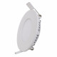 Downlight dalle led extra plate ronde blanc 6w - couleur eclairage : blanc froid 6000k - 8000k
