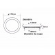 Downlight dalle led extra plate ronde alu 6w - couleur eclairage : blanc froid 6000k - 8000k 