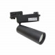 Spot led sur rail 30w binaire triphasé noir - couleur eclairage au choix
