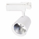 Spot led sur rail 40w 80 binaire triphasé blanc - couleur eclairage au choix