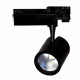 Spot led sur rail 40w 80 binaire triphasé noir - couleur eclairage au choix