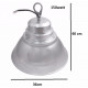 Cloche industrielle led 150w 120 argent ip65 - couleur eclairage : blanc neutre 4000k - 5500k 