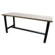 Etabli plateau bois épaisseur 40mm 200x75cm, fidex-810703