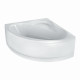 Baignoire d'angle GEBERIT Bastia - 140 x 140 cm - Avec tablier - 4065400000 